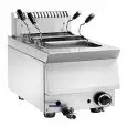 CUECEPASTAS DE GAS DE SOBREMESA - Mod. D722/7 - Capacidad de la Cuba lt. 25 - Dimensiones cm L 40 x P 70 x 35h - CE