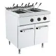 CUECEPASTAS ELÉCTRICO - MOD. K7O200G - N. 2 Cubas Lt 24 + 24 - Trifásico - Medidas cm L 80 x P 73 x H 90 - Homologación CE