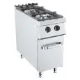 COCINA DE GAS - MOD. K9S201N-3F - N. 6 fuegos - Con llama piloto - Compartimento con puertas batientes - Medidas cm L 120 x P 90 x H 90 - Homologación CE