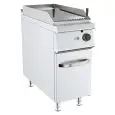 PARRILLA DE PIEDRA LÁVICA DE GAS - MOD K9N100N - Parrilla en acero inox - Mueble con puerta - Medidas cm L 40 x P 90 x H 90 - Homologación CE