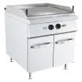 PARRILLA DE PIEDRA LÁVICA DE GAS - MOD K9N200N - Parrilla en acero inox - Mueble con puertas - Medidas cm L 80 x P 90 x H 90 - Homologación CE
