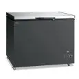 Congelador horizontal con tapa ciega modelo GELO 350 PSX, temperatura -18°C / -24°C, capacidad bruta 304 Lt, dimensiones externas 1035 x 750 x 880 mm.