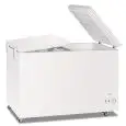 Congelador horizontal con tapa ciega modelo GELO 450 FLP, temperatura -13°C / -23°C, capacidad bruta 383 Lt, dimensiones externas 1330 x 680 x 895 mm.