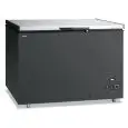 Congelador horizontal con tapa ciega modelo GELO 450 PSX, temperatura -18°C / -24°C, capacidad bruta 383 Lt, dimensiones externas 1275 x 750 x 880 mm.