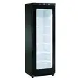 Armario frigorífico congelador - Mod GN 400 G BT BLACK - Estático con agitador - 1 puerta de vidrio - Capacidad 400 L - Temperatura -15°/-22°C - Dimensiones L 60 x P 62,5 x H 186 cm