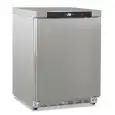 Armario frigorífico estático con ventilador en acero inoxidable modelo GN 200 TN INOX, temperatura +2°C / +10°C, capacidad bruta 200 Lt, dimensiones exteriores 600 x 625 x 850 mm.