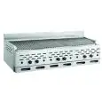 BARBACOAS DE PIEDRA VOLCÁNICA - MOD. 2100/R3B - VERSIÓN DE SOBREMESA - POTENCIA Kw/h 33,78 - ALIMENTACIÓN METANO-GPL - Medidas cm A 130 x F 70 x h 37 - Homologación CE