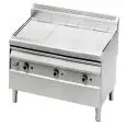 PARRILLA DE GAS Y AGUA - Mod GV1219 - Llama piloto - Dimensiones cm L 119,5 x P 90 x H 85/107
