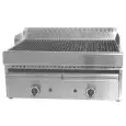 PARRILLA DE GAS Y AGUA DE SOBREMESA - Mod WRGV6777 - Llama piloto - Dimensiones cm L 77 x P 63 x H 43
