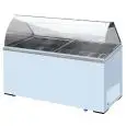 VITRINA DE HELADOS - Mod. KEG 8 - TEMPERATURA -13°/-23° C - CAPACIDAD Lt 467 - DIMENSIONES cm. L 155,5 x P 63,5 x h 124 - PESO Kg. 120 - Homologación CE