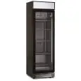 Expositor refrigerado negro para bebidas con cartel modelo ICOOL 401 C BLACK, capacidad Lt 360, temperatura 0/+10 °C