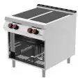 COCINA ELÉCTRICA - Mod. ID092M0 - N. 4 placas de inducción - Compartimento abierto - Alimentación trifásica 400V/3/50Hz - Potencia Kw 20 - Dimensiones cm L 80 X P 90 X H 90 - CE