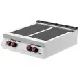 PLACA DE COCCIÓN ELÉCTRICA - Mod. ID092T0 - N. 4 placas de inducción - Alimentación trifásica 400V/3/50Hz - Potencia Kw 20 - Dimensiones cm L 80 X P 90 X H 24 - CE