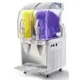GRANIZADORA MECÁNICA - MOD. IP2 Meccanica Water Cooled - ENFRIAMIENTO POR AGUA - N. 2 DEPÓSITOS - N. 1 COMPRESOR - CAPACIDAD  LT 11+11 - Medidas cm. L 40 x P 58x h 87 - Homologación CE