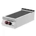 PLACA DE COCCIÓN ELÉCTRICA - Mod. IR091T0 - N. 2 placas de vitrocerámica - Alimentación trifásica 400V/3/50Hz - Potencia Kw 8 - Dimensiones cm L 40 X P 90 X H 24 - CE