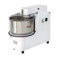 AMASADORA DE ESPIRAL CON CABEZAL MÇOVIL Y CUBA EXTRAÍBLE - Mod. MVTE 20 - Alimentación V 400 trifásica - Capacidad de la cuba lt. 22 - Peso de la masa Kg. 18 - Potencia kW 0,75 - Homologación CE