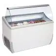 VITRINA DE HELADERÍA - MOD. VETRINA J 7 EXTRA - CAPACIDAD LT 317 - TEMPERATURA -15°/-20°C - Medidas cm. A 134,1 - x F 72,3 - x h 125,3 - CE