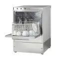 LAVAVASOS DE ACERO INOX AISI 304 18/10 - MODELO J 41 - CON BOMBA DE DESAGÜE - PASO ÚTIL ALTURA MÁXIMA cm 29 - CESTA REDONDA Ø cm 41 - CICLO 120" - Medidas totales cm A 47,5 x F 50,5 x h 71,9