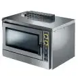 HORNO A GAS DE CONVECCIÓN CON HUMIDIFICADOR - CÁMARA DE COCCIÓN DE ACERO INOX AISI 430 - APARATURA PUERTA LATERAL - Cod. KF1001GIXAL - Capacidad n. 5 bandejas/rejillas GN 1/1 - Alimentación de GAS - Capacidad térmica nominal kW 8 - Apertura lateral - Medi