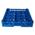 CESTA CLÁSICA CON 25 COMPARTIMIENTOS CUADRADOS PARA VASOS - MOD. KIT1/5X5 - MEDIDAS CESTA cm A 50 X F 50 - COMPARTIMIENTOS MEDIDAS INTERNAS cm A 8,8 X F 8,8 - ALTURA VASOS DE cm 0 A 6,5 - Homologación CE