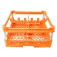 CESTA CLÁSICA CON 4 COMPARTIMIENTOS CUADRADOS PARA VASOS - MOD. KIT3/2X2 - MEDIDAS CESTA cm A 50 X F 50 - COMPARTIMIENTOS MEDIDAS INTERNAS cm A 22,6 X F 22,6 - ALTURA VASOS DE cm 12 A 24 - Homologación CE