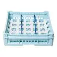 CESTA CLÁSICA CON 15 COMPARTIMIENTOS RECTANGULARES PARA TAZAS, TACITAS Y JARRAS - MOD. KIT 3X5 - MEDIDAS CESTA cm A 50 X F 50 - COMPARTIMIENTOS MEDIDAS INTERNAS cm A 8,8 X F 14,6 - Homologación CE