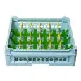 CESTA CLÁSICA CON 24 COMPARTIMIENTOS RECTANGULARES PARA TAZAS, TACITAS Y JARRAS - MOD. KIT 4X6 - MEDIDAS CESTA cm A 50 X F 50 - COMPARTIMIENTOS MEDIDAS INTERNAS cm A 7,3 X F 11,3 - Homologación CE