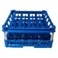 CESTA CLÁSICA CON 25 COMPARTIMIENTOS CUADRADOS PARA VASOS - MOD. KIT3/5X5 - MEDIDAS CESTA cm A 50 X F 50 - COMPARTIMIENTOS MEDIDAS INTERNAS cm A 8,8 X F 8,8 - ALTURA VASOS DE cm 12 A 24 - Homologación CE
