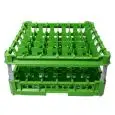CESTA CLÁSICA CON 36 COMPARTIMIENTOS CUADRADOS PARA VASOS - MOD. KIT3/6X6 - MEDIDAS CESTA cm A 50 X F 50 - COMPARTIMIENTOS MEDIDAS INTERNAS cm A 7,3 X F 7,3 - ALTURA VASOS DE cm 12 A 24 - Homologación CE
