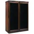 BODEGA DE VINO REFRIGERADA DE MADERA - Mod. KL2794 - Estática - Temperatura +2°/+8°C / -18°/-22°C- Capacidad Lt. 310 + 310 - Alimentación monofásica 230V/1/50Hz - Potencia W 185 + 150 - Medidas cm L 128 x P 61 x h 186 - Peso Kg 260