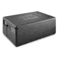 CONTENEDORES ISOTÉRMICOS EN POLIPROPILENO PARA CUBETAS CILÍNDRICAS PARA HELADERÍA - CAPACIDAD N. 6 CUEBTAS CILÍNDRICAS ø 20 x 25H - MEDIDAS mm. 695x495x360h