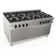 COCINA A GAS 8 FUEGOS CASTA MISS 900 - MOD N9WUZ8DC2P2M4G - Compartimento abierto - Con llama piloto - Potencia kW 47,6 - Dimensiones cm L 160 x P 90 x H 85