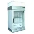 VITRINA DE MOSTRADOR REFRIGERADA - MOD. TEK/94 - ESTRUCTURA EXTERNA DE ALUMINIO OXIDADO - VIDRIO DE BAJA EMISIVIDAD - TEMPERATURA °C +5/-25 - FUENTE DE ALIMENTACIÓN MONOFÁSICA - POTENCIA W 500 - REFRIGERACIÓN VENTILADA - GAS REFRIGERANTE R507 - DESCONGELA