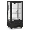 ISLA EXPOSITORA REFRIGERADA PARA PASTELERÍA - MOD. MARILYN 276 Q - ESTRUCTURA EXTERIOR DE ALUMINIO ANODIZADO NEGRO - ESTANTES ACRISTALADOS REGULABLES EN ALTURA - Temp. °C +4/+10 - ALIMENTACIÓN MONOFÁSICA - POTENCIA W 400 - CAPACIDAD: 275 LT - REFRIGERACIÓ