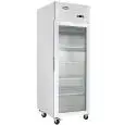 ARMADIO FRIGORIFERO IN ACCIAIO INOX - Mod. MCF8601-GR - VENTILATO - CAPACITA' LT 670 - N. 1 PORTA VETRO - TEMPERATURA -17°/-20°C - Dim. cm L 73 x P 80,5 x h 206,5 - Norma CE