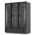 EXPOSITOR REFRIGERADO - VENTILADO - Mod TORINO 1620 BLACK - CAPACIDAD 1560 L - 3 PUERTAS DE CRISTAL - TEMPERATURA +1°/+10°C - MEDIDAS cm L 162 x P 74 x H 206,5 - NORMA CE