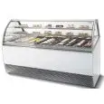 VITRINA PARA PASTELERÍA - MOD. MILLENNIUM PAS - VENTILADA - CRISTALES TEMPLADOS ABRIBLES HACIA ARRIBA - UNIDAD DE REFRIGERACIÓN POR AIRE - DESESCARCHE POR PARO DEL COMPRESOR - TEMPERATURA +1/+10°C - Homologación CE - FONDO DE LA SUPERFICIE DE EXPOSICIÓN: 