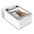 EXPOSITOR de MESA REFRIGERADO - MOD. CREAM 2V W - AHORRO ENERGÉTICO -11% - Capacidad LT. 28 - Refrigeración ESTÁTICA - Temperatura -10°/-22° - Medidas cm. L 49 x P 79 x h 34,5 - Homologación CE