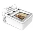 EXPOSITOR de MESA REFRIGERADO - MOD. CREAM 3V W - AHORRO ENERGÉTICO -13% - Capacidad LT. 35 - Refrigeración ESTÁTICA - Temperatura -10°/-22° - Medidas cm. L 65,4 x P 79 x h 34,5 - Homologación CE
