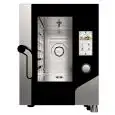 HORNO ELÉCTRICO COMBINADO DE CONVECCIÓN CON VAPOR - Mod OMH611EVU - PANEL TÁCTIL - Compacto - Capacidad de 6 bandejas/parrillas GN 1/1 de 53 x 32,5 cm - Potencia de 7,8 kW - Apertura lateral - Dimensiones exteriores 50 cm An x 93 cm Pr x 70 cm Al