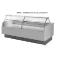 Mostrador vitrina para alimentos refrigerado - Mod MR 9.5 VC W - Ventilado - Temperatura de +2 a +5°C - Profundidad de la superficie de exposición: 90 cm