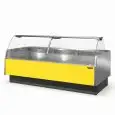 Mostrador vitrina para alimentos refrigerado - Mod M 80 FA - Ventilado - Temperatura mínima de trabajo °C +2/+5 - Profundidad estante exposición: 66 cm