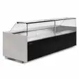 Mostrador de alimentos neutros (sin unidad y sin evaporador) - Mod M 90 N FB - Ideal para pan y pasteles secos - Profundidad de superficie de pantalla: 76 cm