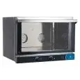 HORNO ELÉCTRICO DE CONVECCIÓN PASTELERÍA Y PANADERÍA - MOD. K 3 MEC PS - PUERTA ABATIBLE - ALIMENTACIÓN MONOFÁSICA 230V/1/50Hz - POTENCIA kW 3,35 - CAPACIDAD N. 3 BANDEJAS/REJILLAS cm 60 x 40 - Dimensiones Cm L 77,5 X P 70 X h 56