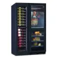 Vitrina refrigerada para vino, embutidos y quesos con capacidad Lt 840 y temperatura de +2 a +12 °C / +12 a 20 °C y (2x) de 0 a +20 °C Klimaitalia NORCIA 290 4T
