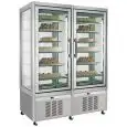 EXPOSITOR VERTICAL REFRIGERADO - MOD. TUTTO SHOW N 800 - Capacidad LT. 420 + LT 420 - Temperatura -15°/-24°C - Medidas cm. A 132 - x F 65 - x h 190 - Homologación CE