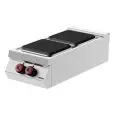 COCINA ELÉCTRICA DE SOBREMESA - MOD. PE091T0 - N. 2 fuegos - Con llama piloto - Dimensiones: cm L 40 x P 90 x H 24 - CE