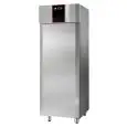 ARMARIO FRIGORÍFICO EN ACERO INOX AISI 304 - VENTILADO - Mod CH07RMMTN - GASTRONORM 2/1 - CAPACIDAD LT 700 - N 1 PUERTA - CON PARADA DE VENTILACIÓN - TEMPERATURA 0° +10°C - Medidas cm L 71 x P 80 x h 210