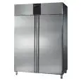 ARMARIO CONGELADOR EN ACERO INOX AISI 304 - VENTILADO - Mod CH14RMPLMBT - GASTRONORM 2/1 - CAPACIDAD LT 1400 - N 2 PUERTAS - CON PARADA DE VENTILACIÓN - TEMPERATURA -18° -22°C - Medidas cm L 142 x P 80 x h 210