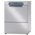 LAVAVAJILLAS Y LAVAPLATOS PROFESIONAL ELECTRÓNICO DE ACERO INOX - MOD. PL54E - ALIMENTACIÓN MONOFÁSICA - SISTEMA CONTROL ELECTRÓNICO GESTIÓN LAVADO - ALTURA PUERTA ÚTIL cm 31 - CESTA CUADRADA cm 50x50 - CICLO (seg) 90/120/150/180 - DISPENSADOR DE DETERGEN